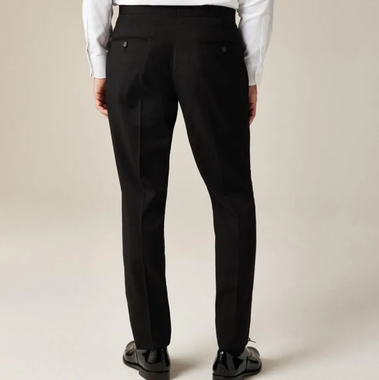 Ludlow Slim-fit tuxedo pant in Italian wool