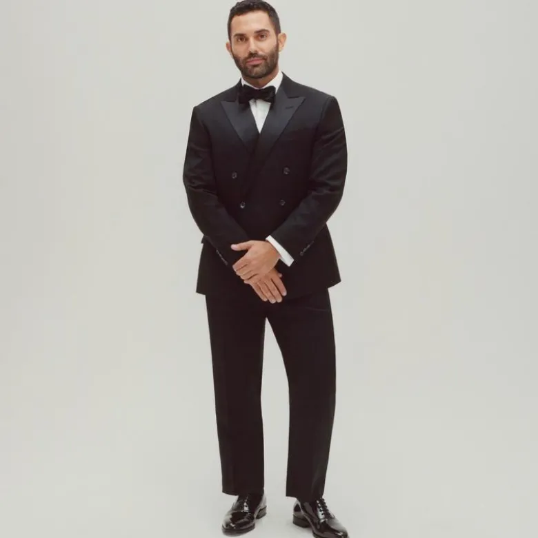 Ludlow Slim-fit tuxedo pant in Italian wool