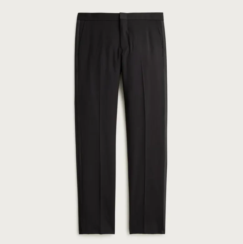 Ludlow Slim-fit tuxedo pant in Italian wool