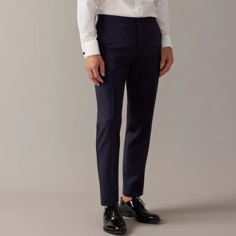 Ludlow Slim-fit tuxedo pant in Italian wool