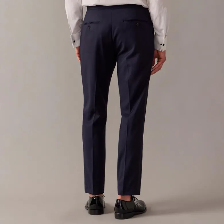 Ludlow Slim-fit tuxedo pant in Italian wool