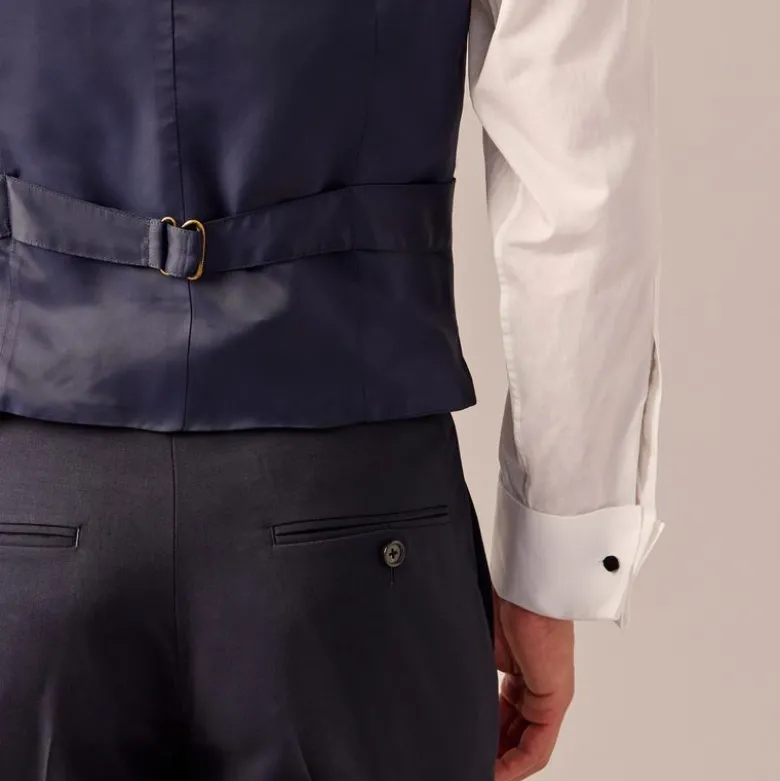 Ludlow Slim-fit tuxedo vest in Italian wool