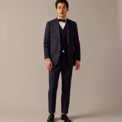 Ludlow Slim-fit tuxedo vest in Italian wool