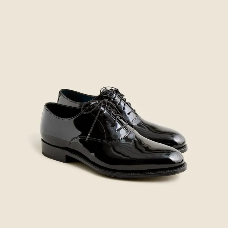 Ludlow tuxedo oxfords in patent leather