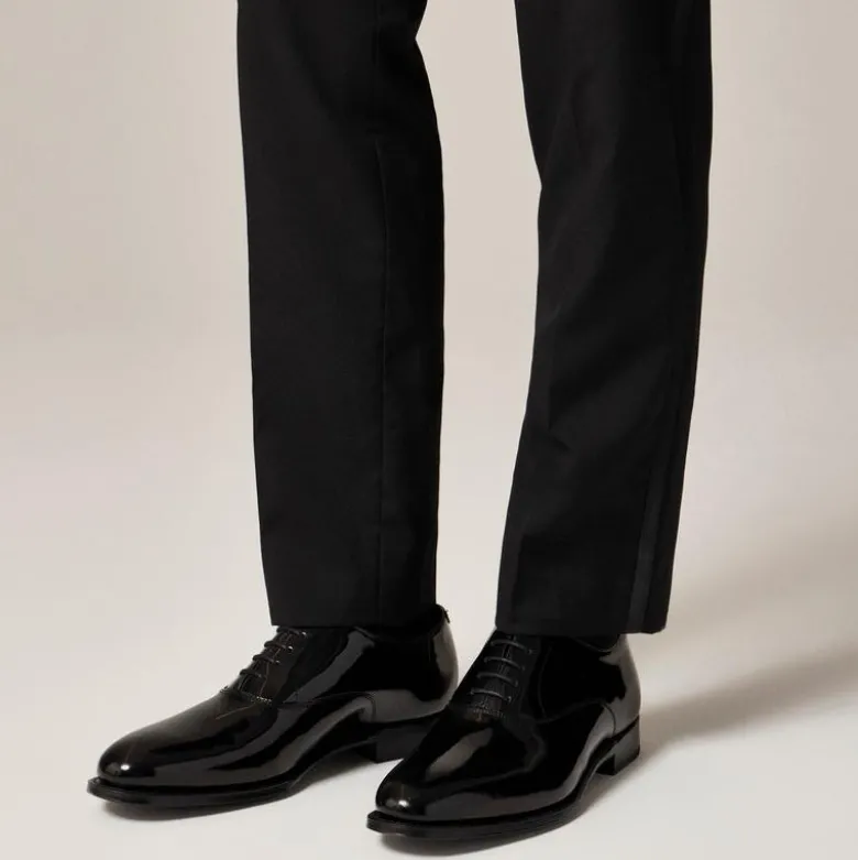 Ludlow tuxedo oxfords in patent leather