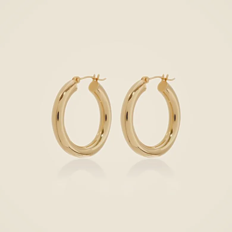 LUV AJ the real deal baby Amalfi hoops