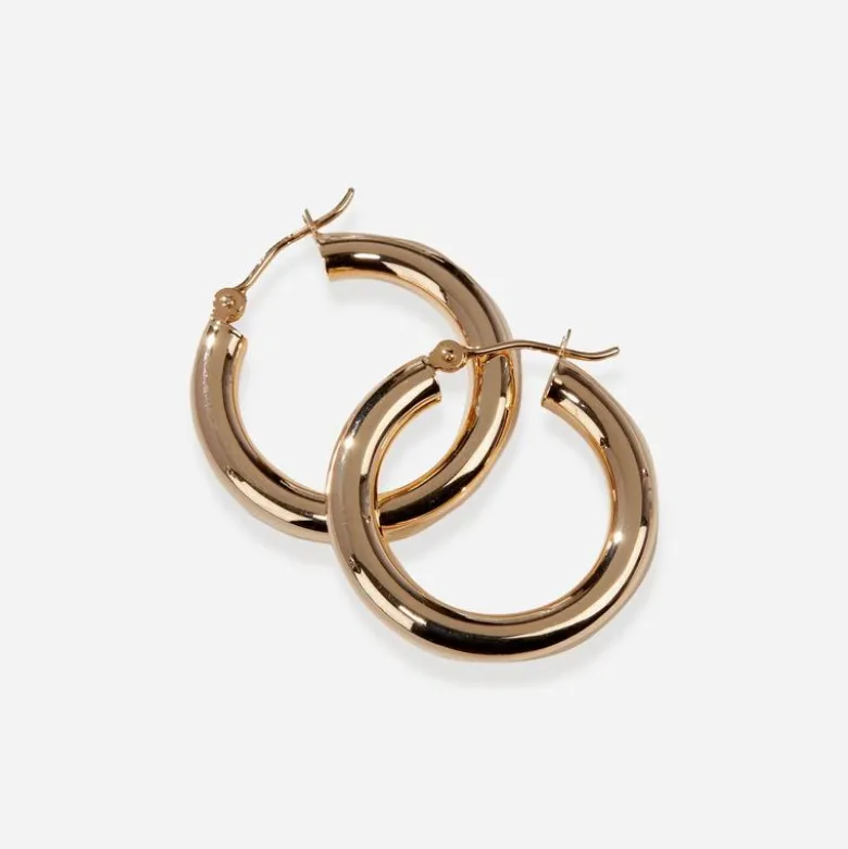 LUV AJ the real deal baby Amalfi hoops
