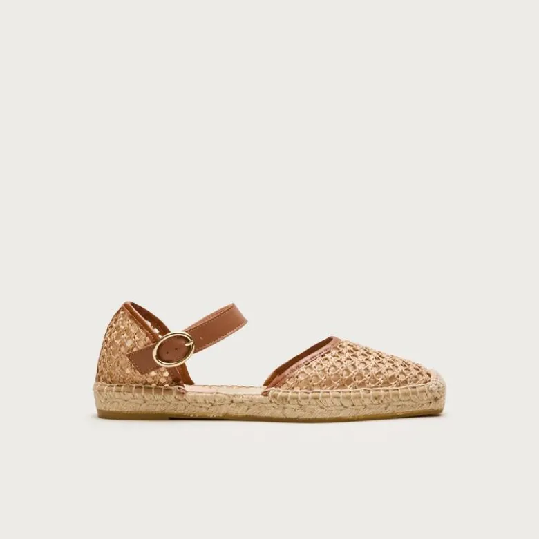 Made-in-Spain Sophie woven ankle-strap espadrilles
