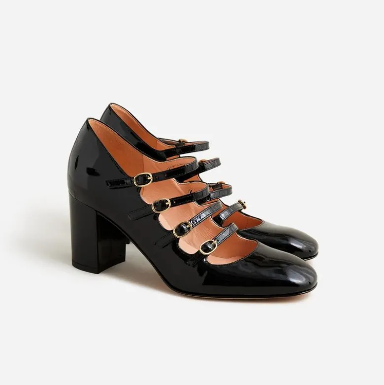 Maisie multistrap heels in patent leather