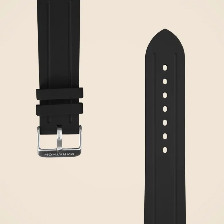 Marathon Watch Company™ 22mm Two-piece Rubber Dive Watch Strap