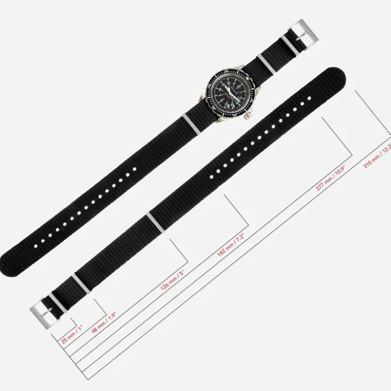 Marathon Watch Company™ 20mm Nylon Defense Standard Watch Strap