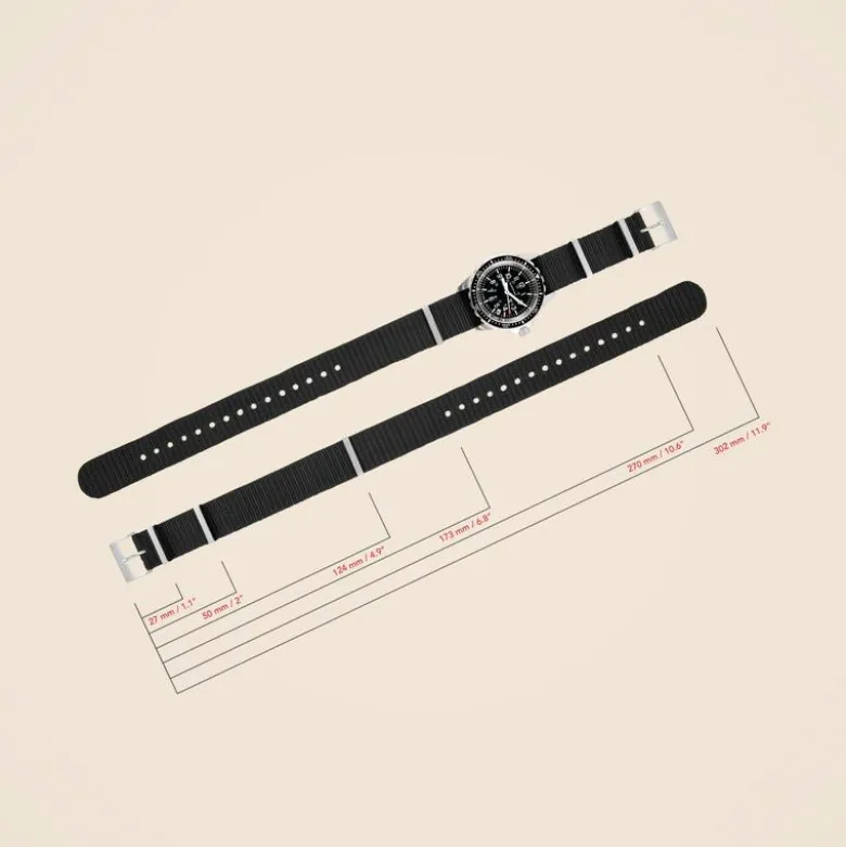 Marathon Watch Company™ 18mm Nylon Defense Standard Watch Strap
