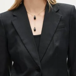 Margeaux blazer in stretch linen blend