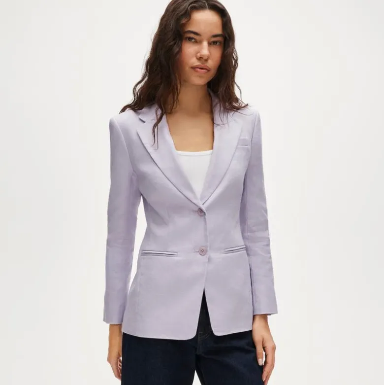 Margeaux blazer in stretch linen blend