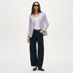 Margeaux blazer in stretch linen blend