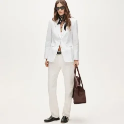 Margeaux blazer in stretch linen blend