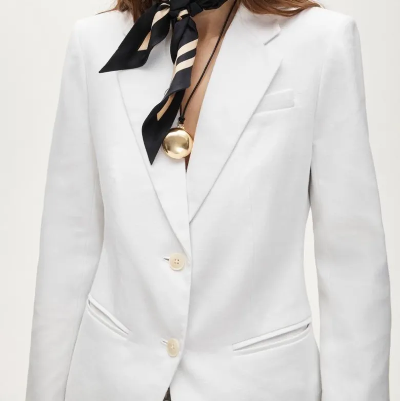 Margeaux blazer in stretch linen blend