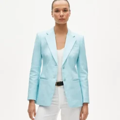 Margeaux blazer in stretch linen blend