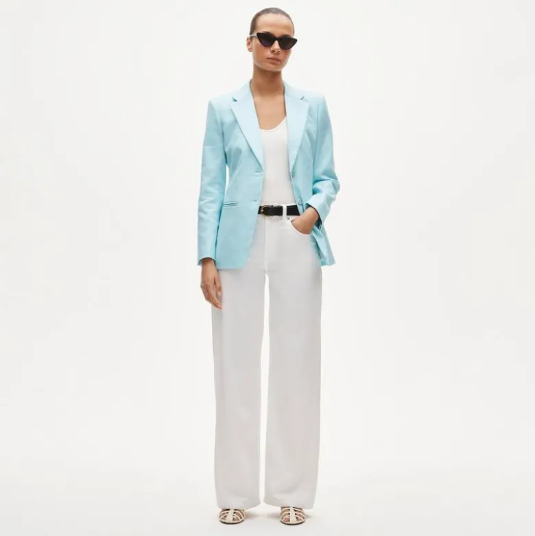 Margeaux blazer in stretch linen blend