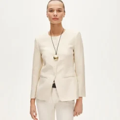 Margeaux lady jacket in Gramercy linen blend