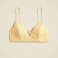Marie Marot X J.Crew bralette top in Thomas Mason® cotton poplin