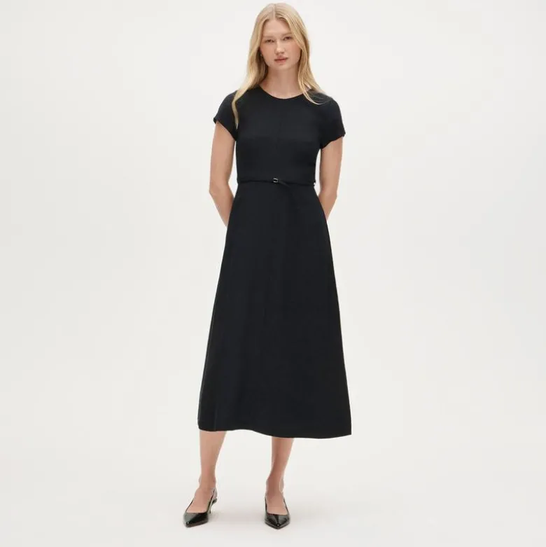 Mathilde dress in luster canvas