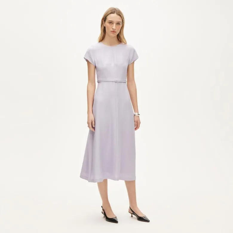 Mathilde dress in luster canvas