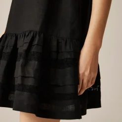Maxine ruffle-trim dress in linen