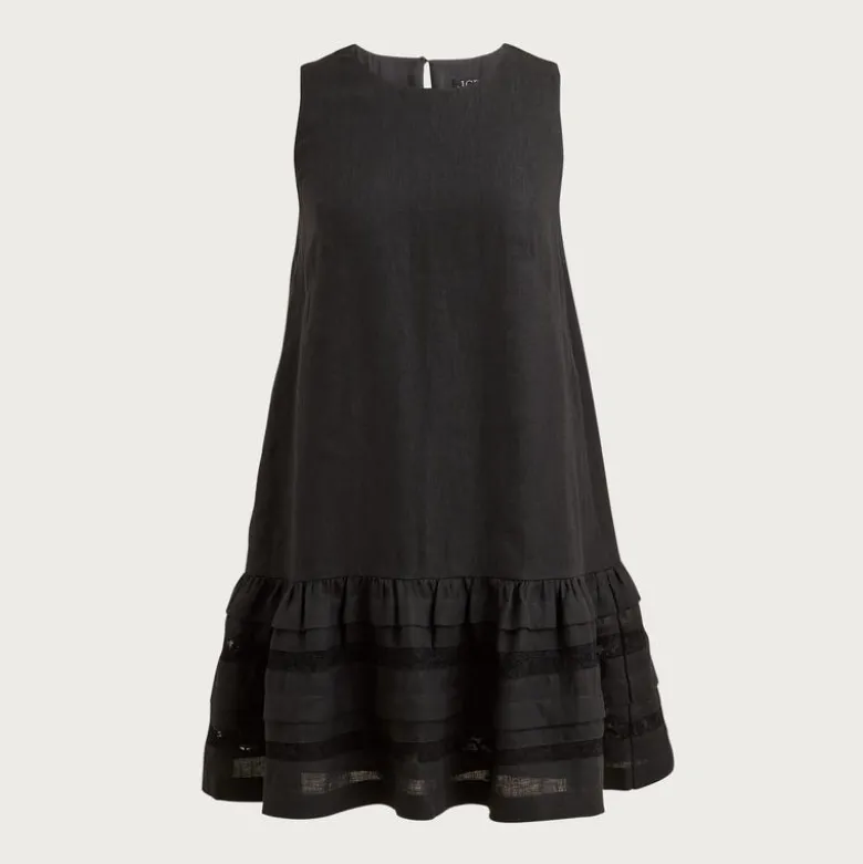 Maxine ruffle-trim dress in linen
