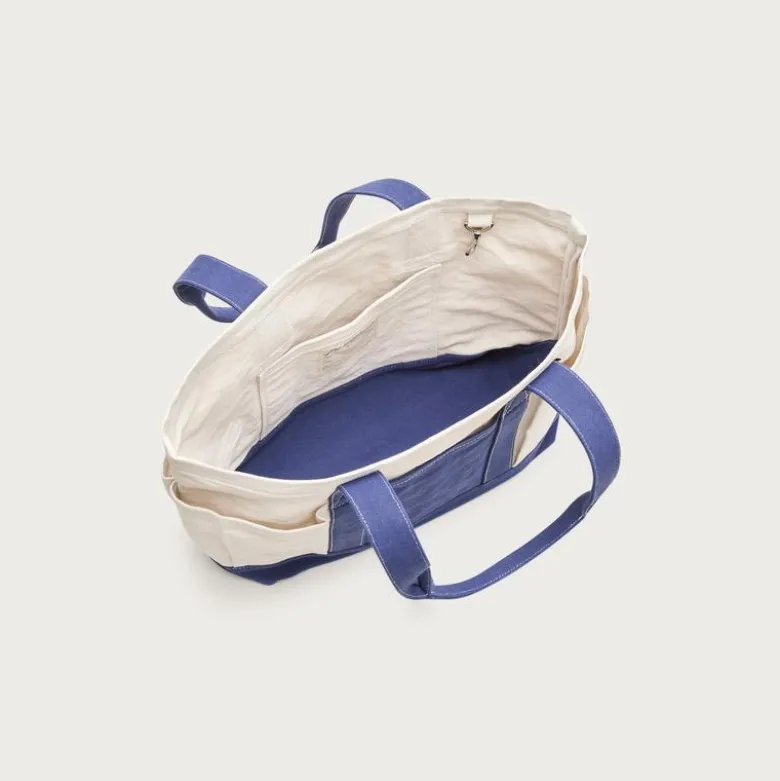 Medium seaport tote bag in washed canvas