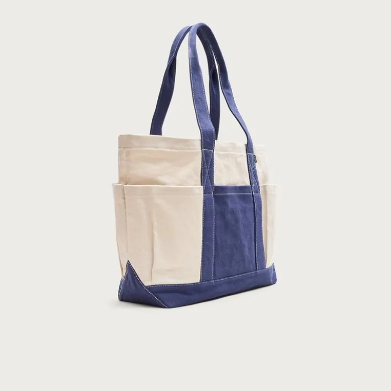 Medium seaport tote bag in washed canvas
