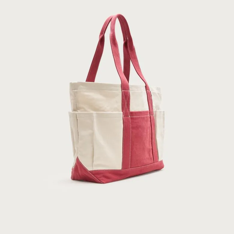 Medium seaport tote bag in washed canvas