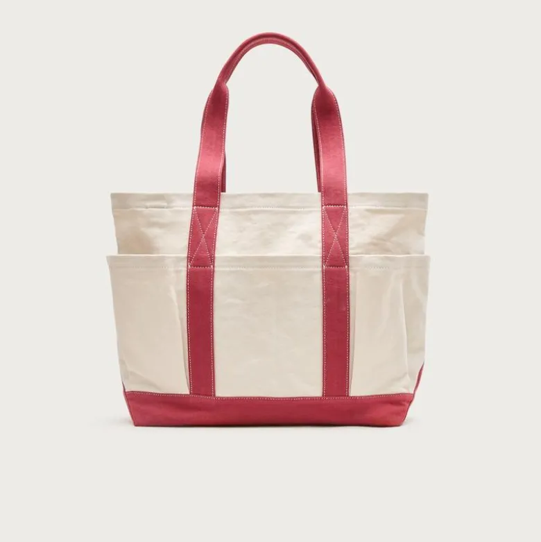 Medium seaport tote bag in washed canvas