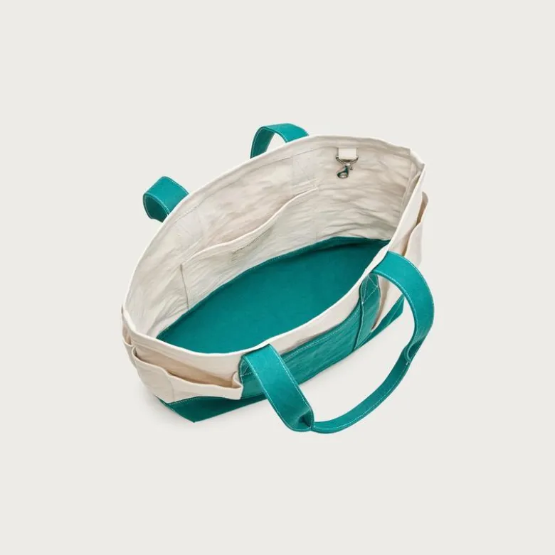 Medium seaport tote bag in washed canvas