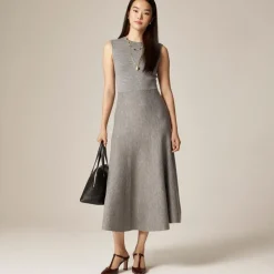 Merino wool midi dress