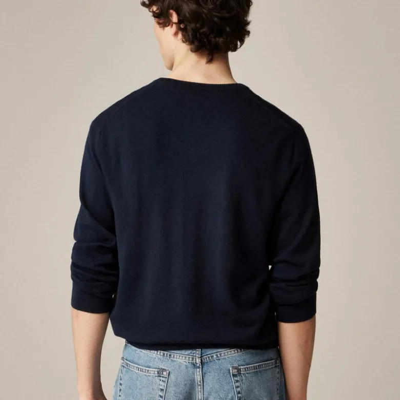 Merino wool V-neck sweater