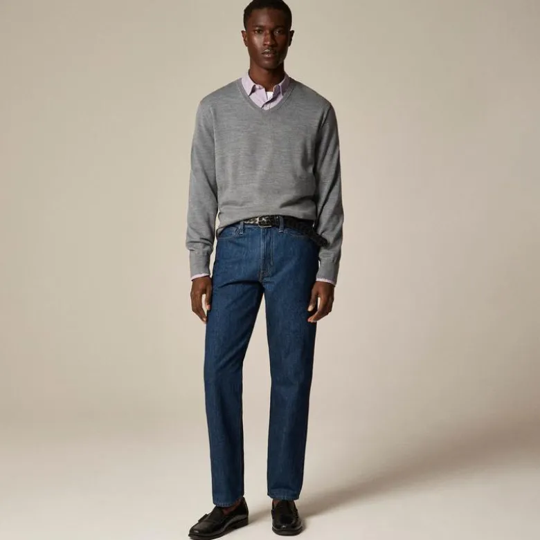 Merino wool V-neck sweater