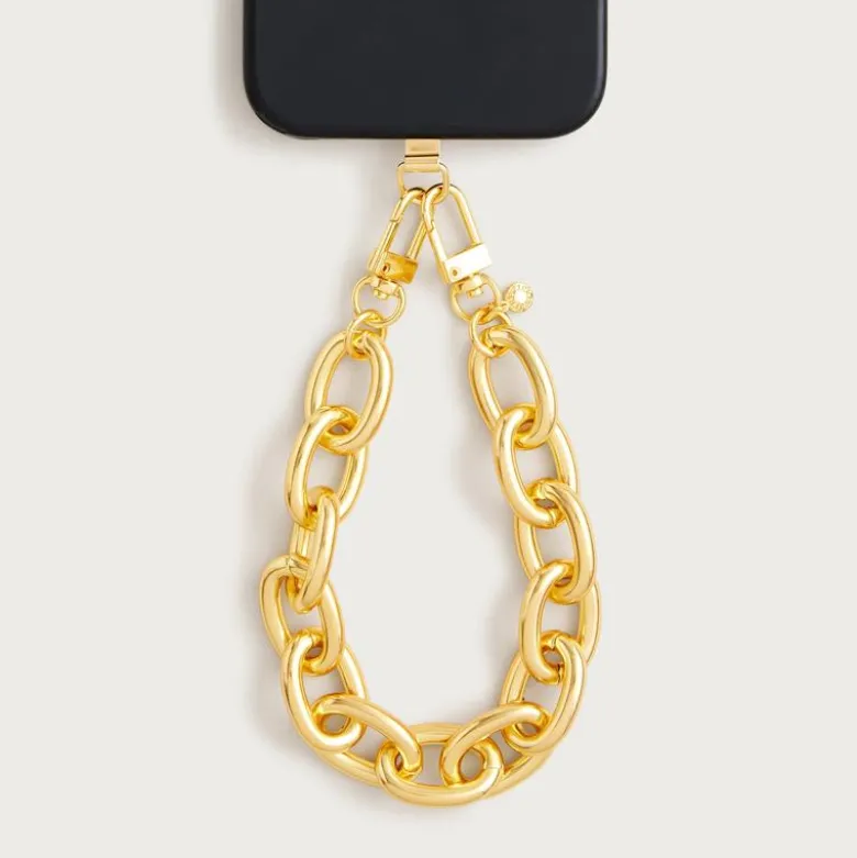 Metallic link phone chain
