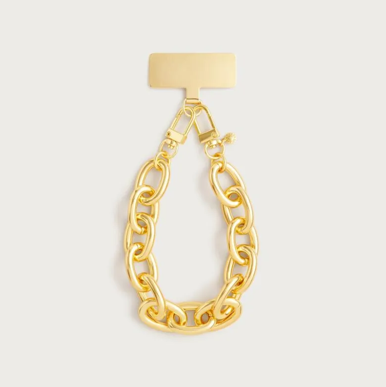 Metallic link phone chain