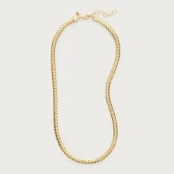 Metallic snake chain necklace