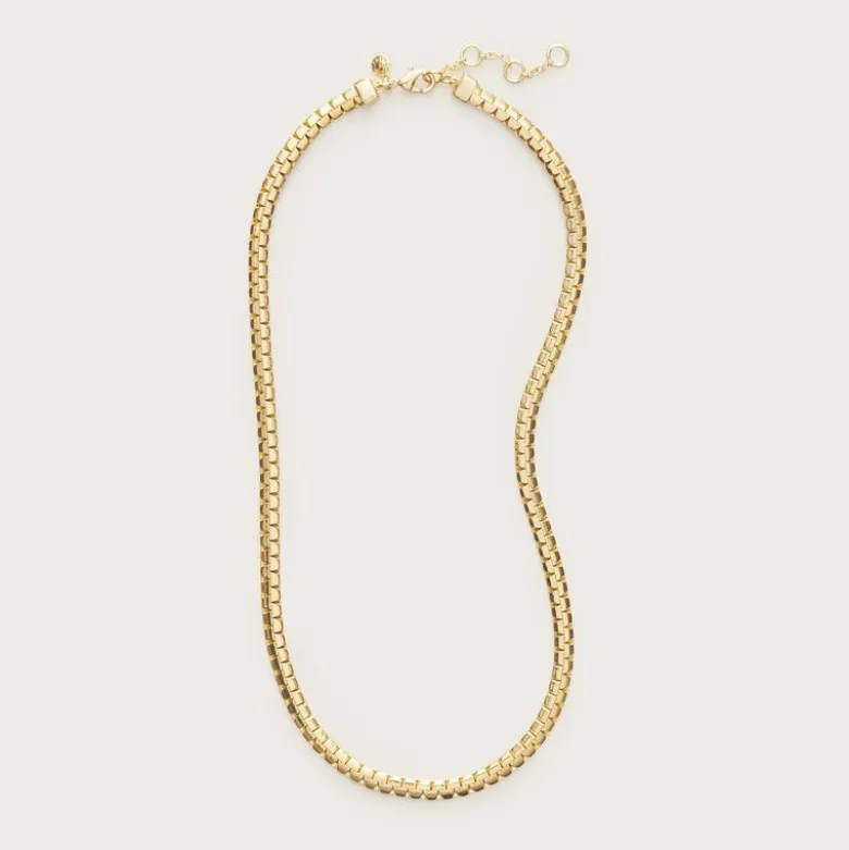 Metallic snake chain necklace