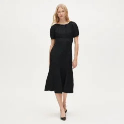 Midi dress in bouclé