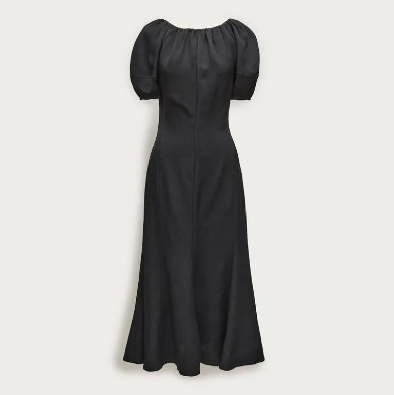 Midi dress in bouclé