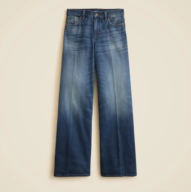Mid-rise superwide-leg jean