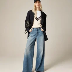 Mid-rise superwide-leg jean