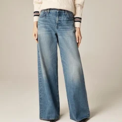 Mid-rise superwide-leg jean