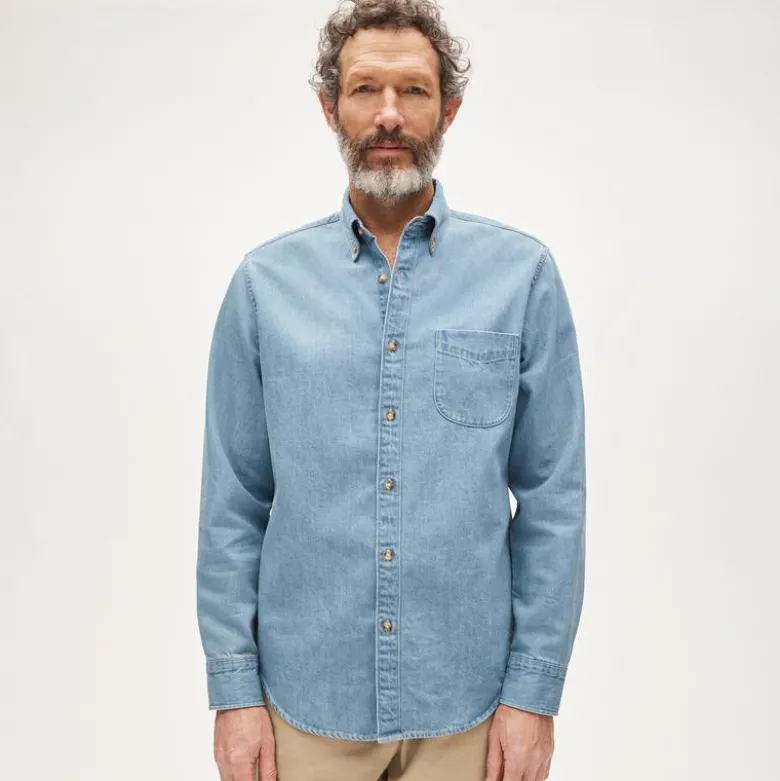 Midweight denim shirt