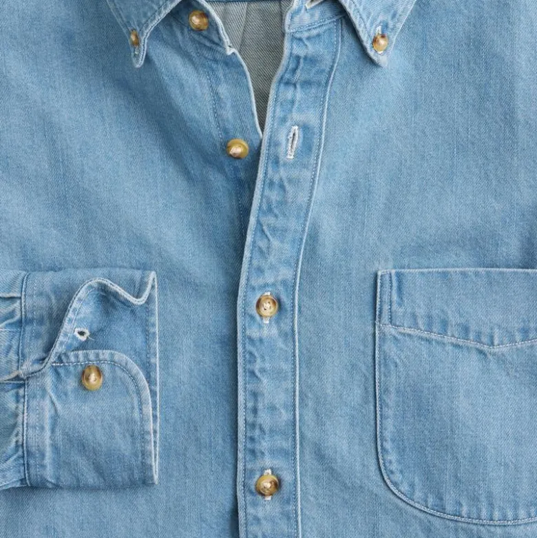 Midweight denim shirt