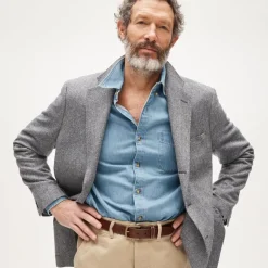 Midweight denim shirt