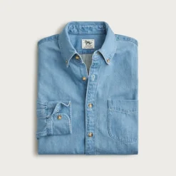 Midweight denim shirt